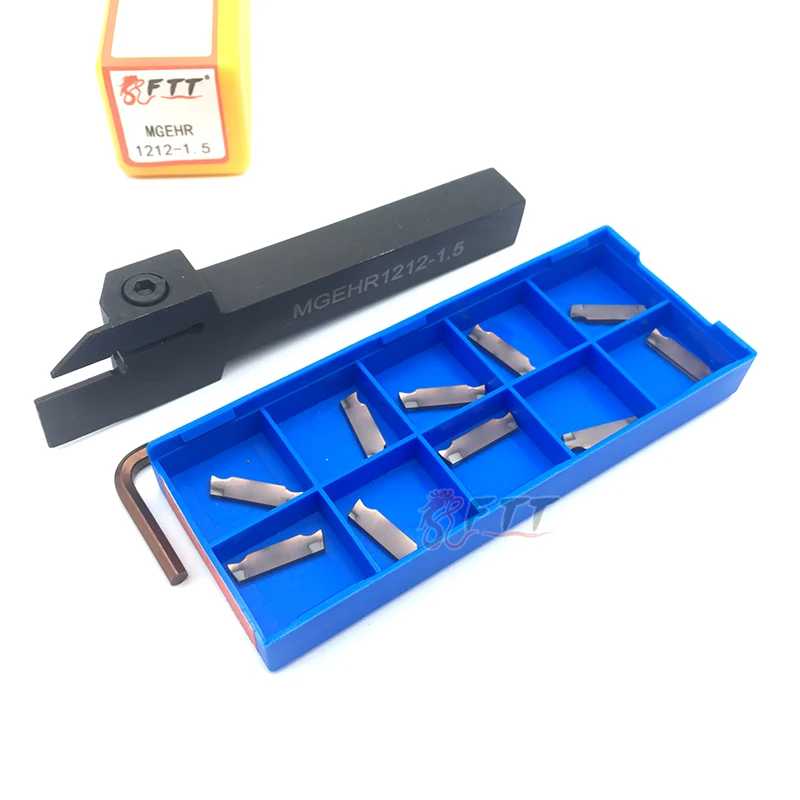 1PC MGEHR1212-1.5 External Grooving Tool Holder Parting Plate +10PCS 1.5MM MGGN150 C YC1125 High quality Carbide Inserts
1PC MGEHR1212-1.5 External Grooving Tool Holder Parting Plate +10PCS 1.5MM MGGN150 C YC1125 High quality Carbide Inserts
