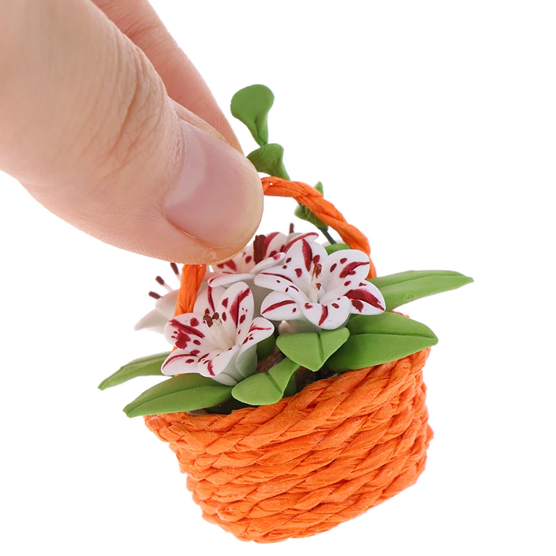 Мини Горшечное растение цветы в горшке декор для кукольного домика модель бонсай
