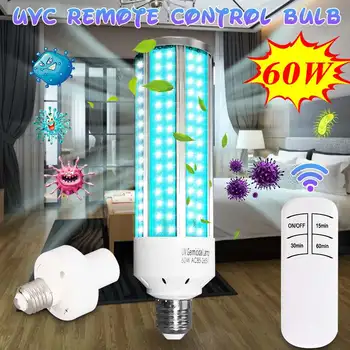 

230LED Portable Sterilize UV-C Light Germicidal UV Lamp Handheld Disinfection Corn Shape Light Bulb E27 60W UVC Disinfection UV