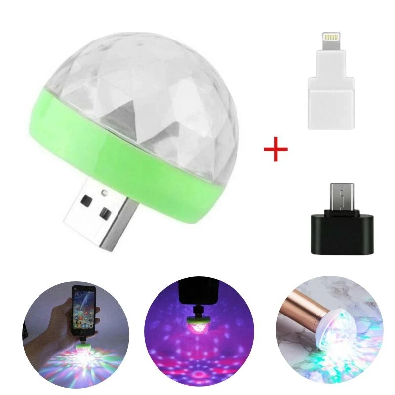 USB Disco Light LED Party Lights Portable Crystal Magic Ball Colorful Effect Stage Lamp For Home Sound Party Karaoke Decor
USB Disco Light LED Party Lights Portable Crystal Magic Ball Colorful Effect Stage Lamp For Home Sound Party Karaoke Decor