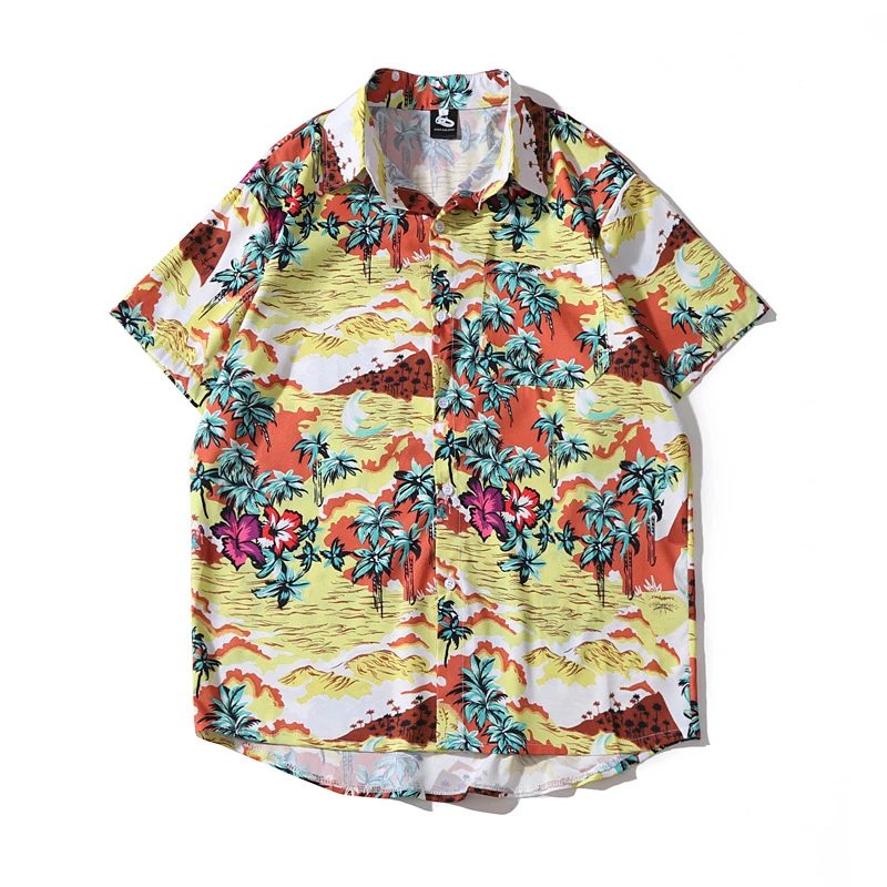 Light Yellow Tropical Islands Printed Aloha Shirt for Men Front Pocketed Men's Summer Button Up Palm Tree Hawaiian Shirt
Light Yellow Tropical Islands Printed Aloha Shirt for Men Front Pocketed Men's Summer Button Up Palm Tree Hawaiian Shirt