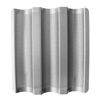 Baking Tray Non Stick Carbon Steel Baguette French Bread Pans Kitchen Accessories, 3-Loaf
Baking Tray Non Stick Carbon Steel Baguette French Bread Pans Kitchen Accessories, 3-Loaf