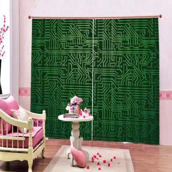 Modern technology Curtains Green Shapes Like Geometrical with Lines Image Fabric Window Drapes For Livingr room bedroom Decor
Modern technology Curtains Green Shapes Like Geometrical with Lines Image Fabric Window Drapes For Livingr room bedroom Decor