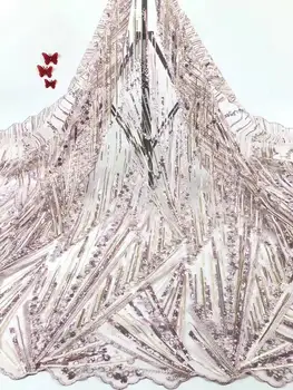 French Net Lace Fabric High Quality Embroidery Tulle Lace With Sequins 2020 Latest African Lace Fabric For Wedding Dress 
French Net Lace Fabric High Quality Embroidery Tulle Lace With Sequins 2020 Latest African Lace Fabric For Wedding Dress