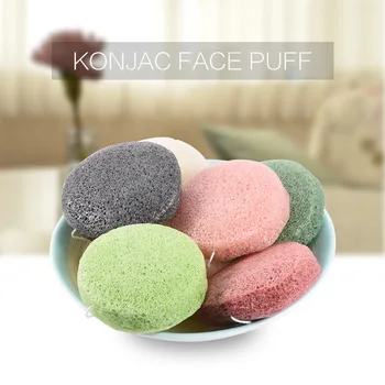

1Pcs Konjac Face Washer Bamboo Charcoal Cleaning Sponge Mild Exfoliation Oil Control Cleansing Facial Massage Cleaning Sponge