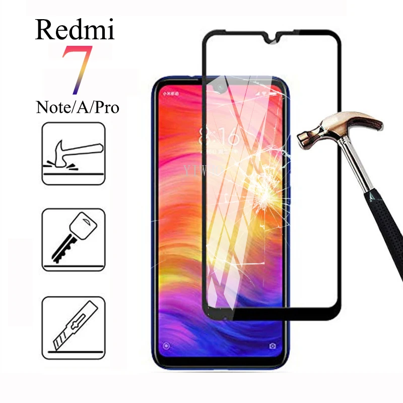 

Xiomi Redmi Note 7 Glass Screen Protective on For Xiaomi 7A Note7 Pro Safety Film Protector Tempered Xaomi Xiami Xioami Ksiomi