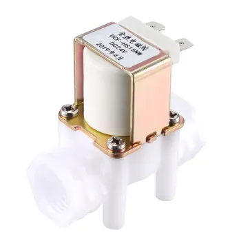 uxcell G1/2 Water Solenoid Valve DC 24V N/C Normally Closed Copper Thread Outlet Valves