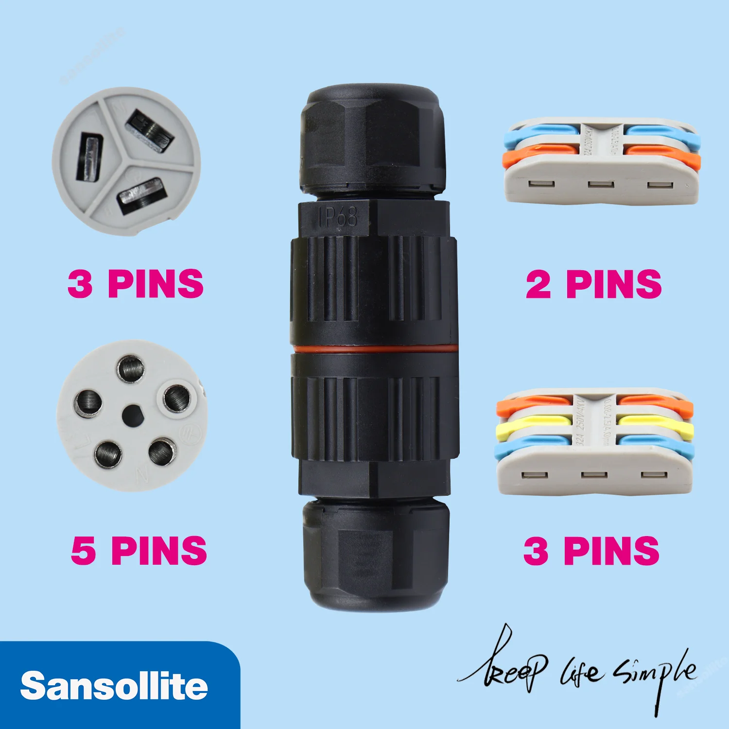 6pcs waterproof terminator I shape IP68 wire connectors 1-1 wire connector 4m deep underwater cable connectors
6pcs waterproof terminator I shape IP68 wire connectors 1-1 wire connector 4m deep underwater cable connectors