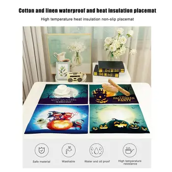 Printed Tablecloth Halloween Table Mat Cotton Linen Creative Design Halloween Series Solid Wood Table Dining Mat Tea Table Cloth
Printed Tablecloth Halloween Table Mat Cotton Linen Creative Design Halloween Series Solid Wood Table Dining Mat Tea Table Cloth