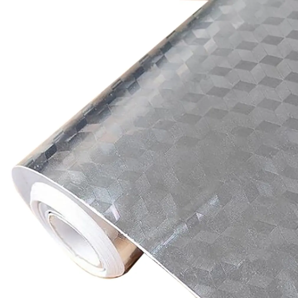

Aluminum Foil Kitchen Oil-Proof Stickers Waterproof Moisture-Proof Self-Adhesive Kitchen Cabinet Pad Paper Wallpaper