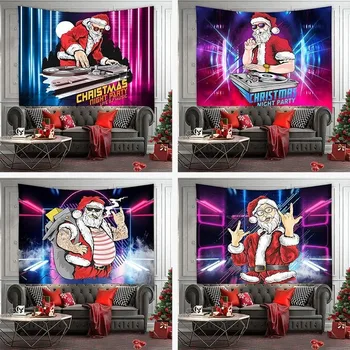 Christmas background cloth cartoon Santa Claus background wall decoration cloth home decoration mural wall tapestry
Christmas background cloth cartoon Santa Claus background wall decoration cloth home decoration mural wall tapestry