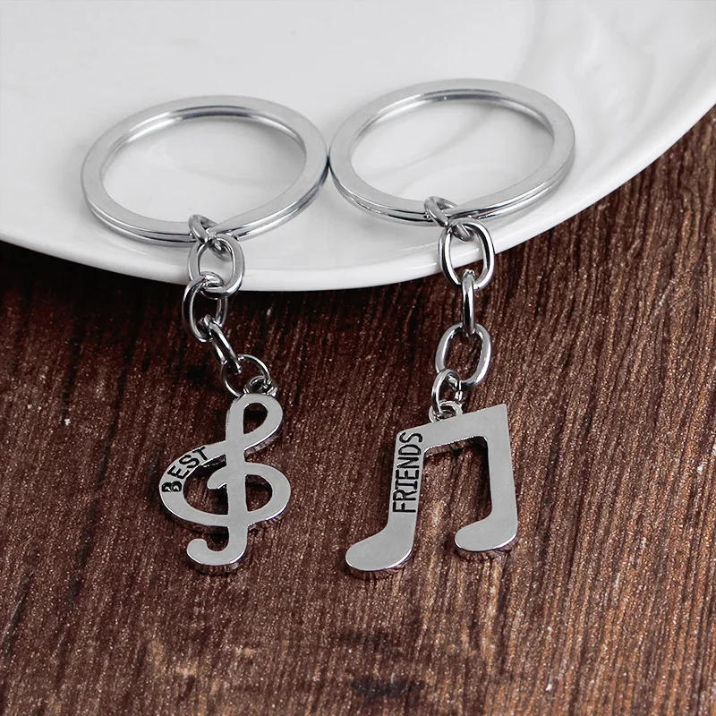2 Pcs/set New Trendy Music Symbol Key Rings Musical Note Keychain Best Friends Graduation Gift For Friendship Fashion Jewelry
2 Pcs/set New Trendy Music Symbol Key Rings Musical Note Keychain Best Friends Graduation Gift For Friendship Fashion Jewelry