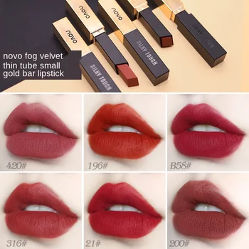 Small Gold Bar Lipstick New Mist Velvet Thin Tube Lasting Moisturizing Lip Moisturizing Matte
Small Gold Bar Lipstick New Mist Velvet Thin Tube Lasting Moisturizing Lip Moisturizing Matte