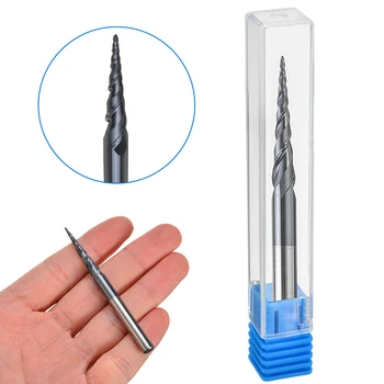 1pc Ball Nose Taper End Mill 2 Flute HRC55 Milling Cutter R0.5*D6*30.5*75L For CNC Cutting Tool
1pc Ball Nose Taper End Mill 2 Flute HRC55 Milling Cutter R0.5*D6*30.5*75L For CNC Cutting Tool