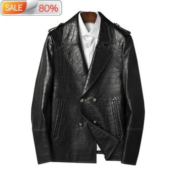 Jacket Short Sheepskin Coat Spring Genuine Leather Jackets Korean Double Breasted Suit Blazer P-XSL99523 B2160A 
Jacket Short Sheepskin Coat Spring Genuine Leather Jackets Korean Double Breasted Suit Blazer P-XSL99523 B2160A