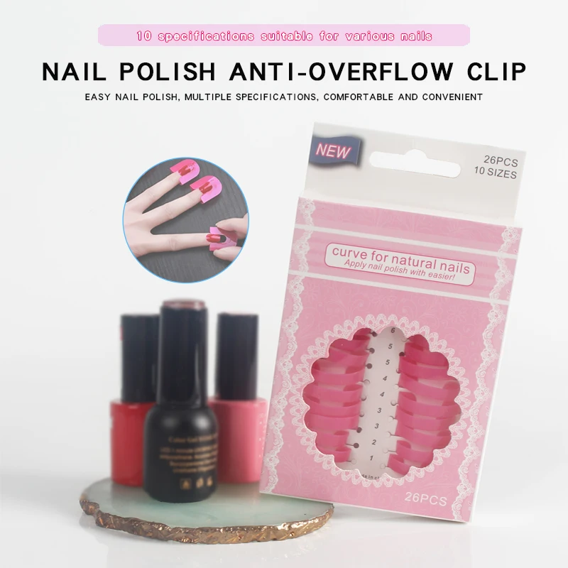 26pcs Nail overflow clip Model Prevent Edge Polish Glue Preven Portable DIY Nail Art Manicure Set Gel Overflow clamp Beauty Tool
26pcs Nail overflow clip Model Prevent Edge Polish Glue Preven Portable DIY Nail Art Manicure Set Gel Overflow clamp Beauty Tool