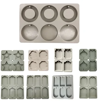 MILIVIXAY 2Pc Silicone Wax Molds Round Ring Rectangle Star Shaped Resin Jewelry Molds Making with Hanging Hole for DIY Jewelry
MILIVIXAY 2Pc Silicone Wax Molds Round Ring Rectangle Star Shaped Resin Jewelry Molds Making with Hanging Hole for DIY Jewelry