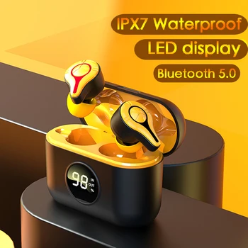 TWS Wireless Bluetooth 5.0 Earphones LED display Headphone Sports Waterproof Earbuds Earphone 9D Stereo Headsets Fone De Ouvido
TWS Wireless Bluetooth 5.0 Earphones LED display Headphone Sports Waterproof Earbuds Earphone 9D Stereo Headsets Fone De Ouvido
