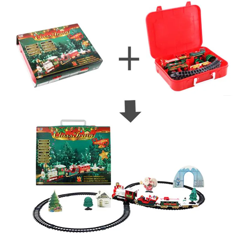 BOX Electric Durable Model Train Toy Christmas Train Gameplay Train Long Track Head Light Whistle Music For Children XMAS GIFT
BOX Electric Durable Model Train Toy Christmas Train Gameplay Train Long Track Head Light Whistle Music For Children XMAS GIFT