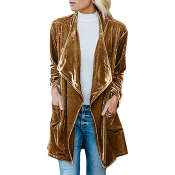Velvet Blazer Women Long Sleeve Vintage Jacket Draped Open Front Ladies Elegant Long Style Blazers Spring Autumn Winter Coat
Velvet Blazer Women Long Sleeve Vintage Jacket Draped Open Front Ladies Elegant Long Style Blazers Spring Autumn Winter Coat