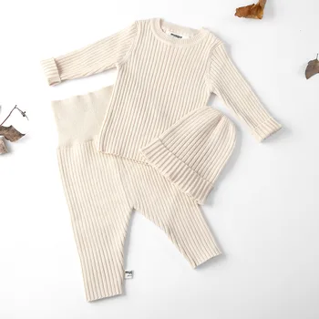 6 Color 3pcs/set Autumn Winter Baby Girl Clothes Knit Ribbed Sweater Boys Sweaters Pants Knitted Hats Children's Clothing 0-3Y
6 Color 3pcs/set Autumn Winter Baby Girl Clothes Knit Ribbed Sweater Boys Sweaters Pants Knitted Hats Children's Clothing 0-3Y