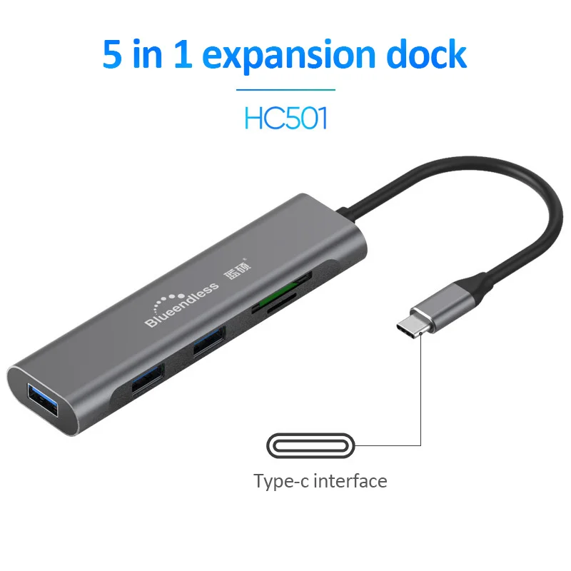 5 In 1 Type C Laptop Docking Station USB 3.0 HDMI TF LAN PD USB Hub for Macbook Huawei XiaoMi DELL Surface Lenovo Dock
5 In 1 Type C Laptop Docking Station USB 3.0 HDMI TF LAN PD USB Hub for Macbook Huawei XiaoMi DELL Surface Lenovo Dock