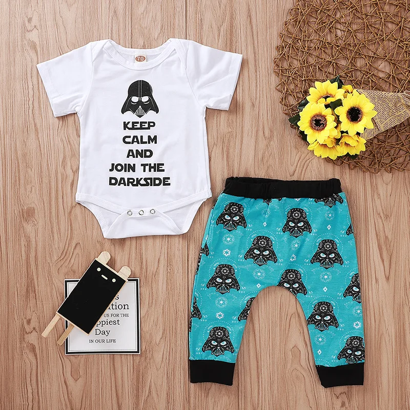 Summer 0-18M Infant Baby Boy Star Wars Tops Romper + Pants 2PCS Outfits Set Clothes
Summer 0-18M Infant Baby Boy Star Wars Tops Romper + Pants 2PCS Outfits Set Clothes