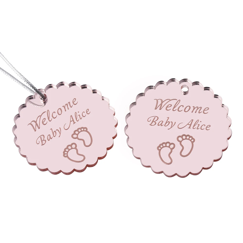 10Pcs Personalized Engraved Mirror Circle Wedding Tags Rose Gold Baptism Tag Baby Shower Gift Favor Sculpture Party Gifts Decor
10Pcs Personalized Engraved Mirror Circle Wedding Tags Rose Gold Baptism Tag Baby Shower Gift Favor Sculpture Party Gifts Decor