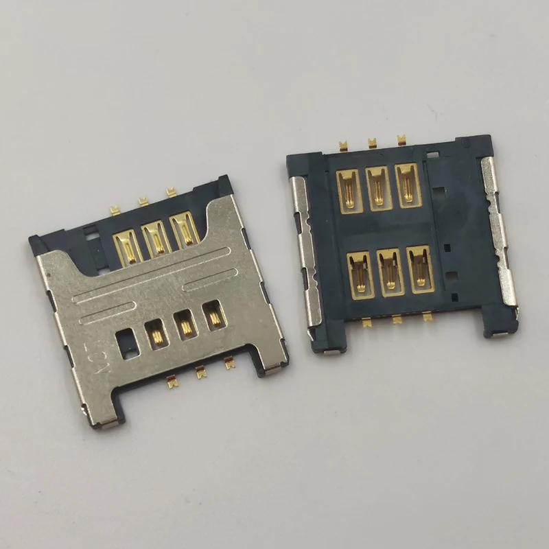 2 шт. разъем для считывателя Sim-карты Samsung Galaxy I519 I9008L I9008 S3650 W609 S3850 W799 C3750 I9228
