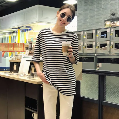 9127 #19 New Style Summer Wear Tops Loose And Plus-sized Mid-length Short Sleeve T-shirt Base Shirt Maternity Clothes Pregnant W
9127 #19 New Style Summer Wear Tops Loose And Plus-sized Mid-length Short Sleeve T-shirt Base Shirt Maternity Clothes Pregnant W