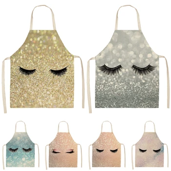 1Pcs Eyelash Printed Cleaning Art Aprons Sleeveless Home Cooking Kitchen Apron Cook Wear Cotton Linen Adult Bibs 53*65cm WQL0219 
1Pcs Eyelash Printed Cleaning Art Aprons Sleeveless Home Cooking Kitchen Apron Cook Wear Cotton Linen Adult Bibs 53*65cm WQL0219