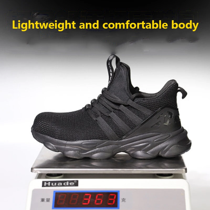 Lightweight and comfortablefor work safety shoes non-slip steel toe cap wear resistant breathable work shoes image 8