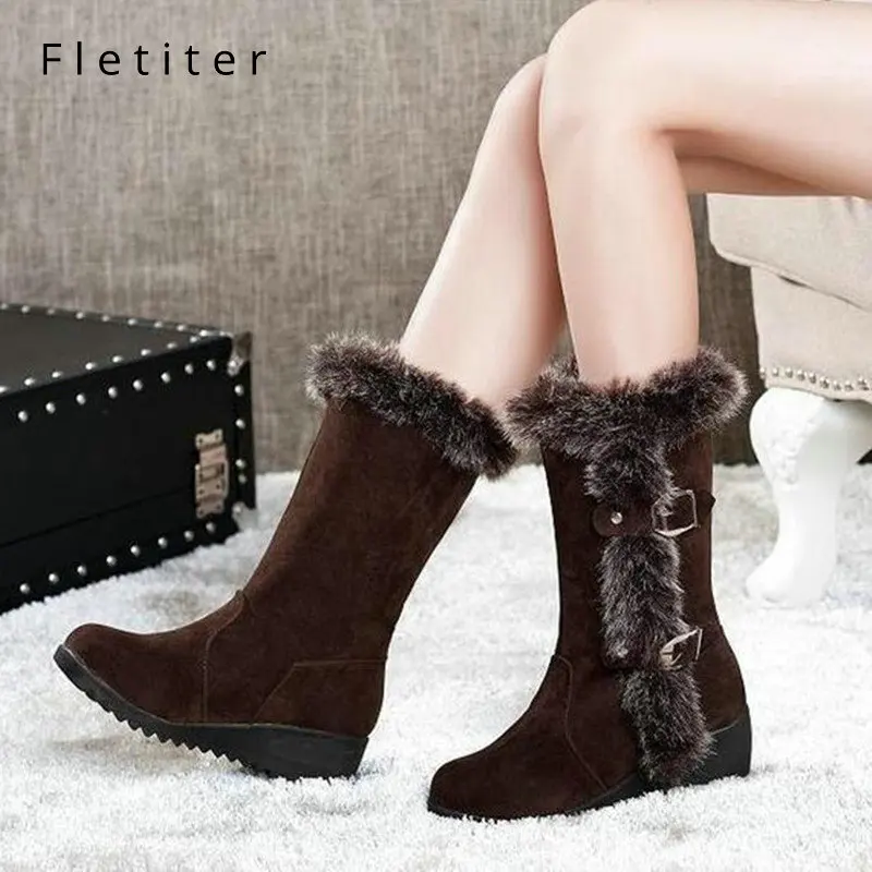 Fletiter Womens Boots Height increaing platform snow boots women thick plush waterproof slip-resistant winter shoes size 35-42
Fletiter Womens Boots Height increaing platform snow boots women thick plush waterproof slip-resistant winter shoes size 35-42