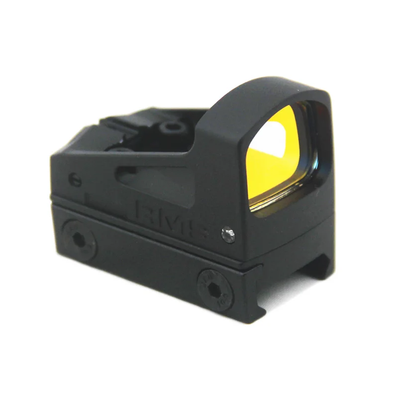 RMS Reflex Mini Pistol Red Dot Sight With Vented Mount and Spacers For Hunting Airsoft Glock Pistol Aluminium Construction 
RMS Reflex Mini Pistol Red Dot Sight With Vented Mount and Spacers For Hunting Airsoft Glock Pistol Aluminium Construction