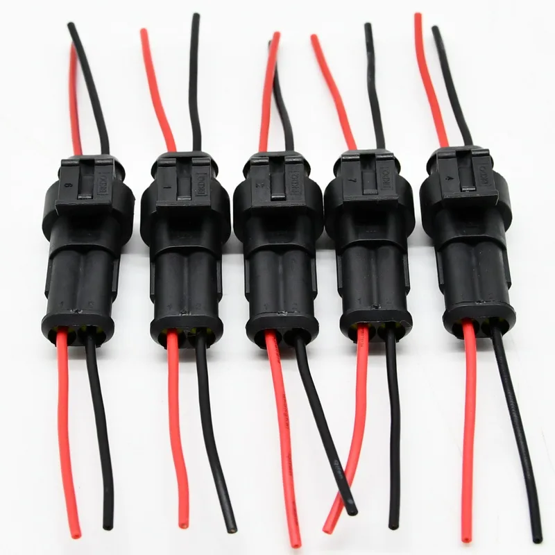 10pcs 5 Pairs Waterproof Male Female Electrical Connectors Plug 2-Pin/3-Pin Way With Wire For Car Motorcycle
10pcs 5 Pairs Waterproof Male Female Electrical Connectors Plug 2-Pin/3-Pin Way With Wire For Car Motorcycle