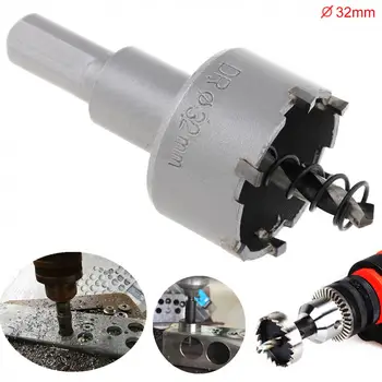 32MM Universal Hole Saws Carbide Cutter Head HSS Drill Set Hole for Steel / Aluminum Alloy / Metal Plate / Iron Plate
32MM Universal Hole Saws Carbide Cutter Head HSS Drill Set Hole for Steel / Aluminum Alloy / Metal Plate / Iron Plate