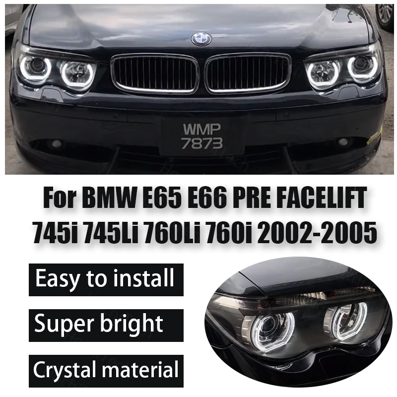 DRL Cut Style DTM U Shape Light Day Light Crystal LED Angel Eyes Kit for BMW E65 E66 PRE FACELIFT 745i 745Li 760Li 760i 2002-05
DRL Cut Style DTM U Shape Light Day Light Crystal LED Angel Eyes Kit for BMW E65 E66 PRE FACELIFT 745i 745Li 760Li 760i 2002-05