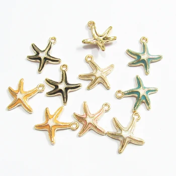 Wholesale Newest 16mm 30pcs/lot Gold Color Small Alloy Starfish Charms Free Shipping 
Wholesale Newest 16mm 30pcs/lot Gold Color Small Alloy Starfish Charms Free Shipping