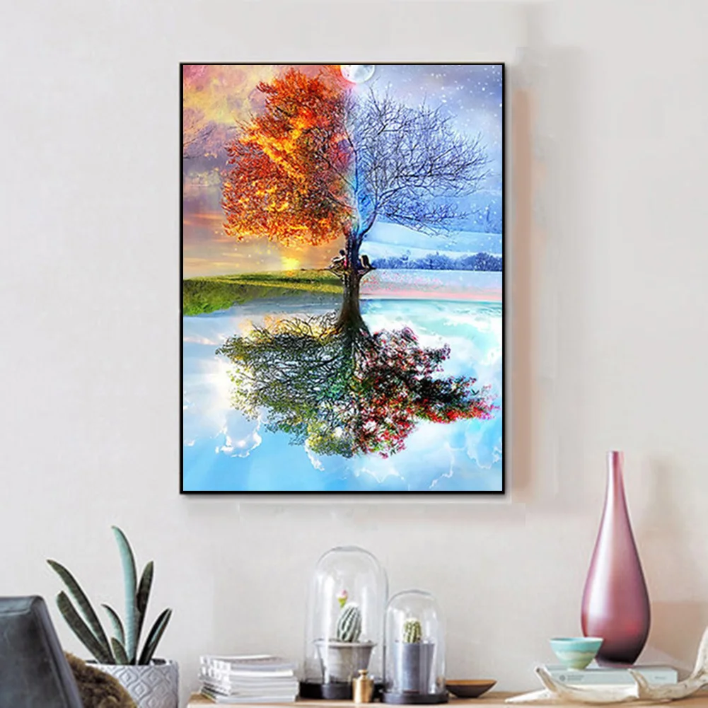 Full Drill 5D Diamond-Painting Embroidery Four Season Tree Diamond Decorating for Handmade
Full Drill 5D Diamond-Painting Embroidery Four Season Tree Diamond Decorating for Handmade