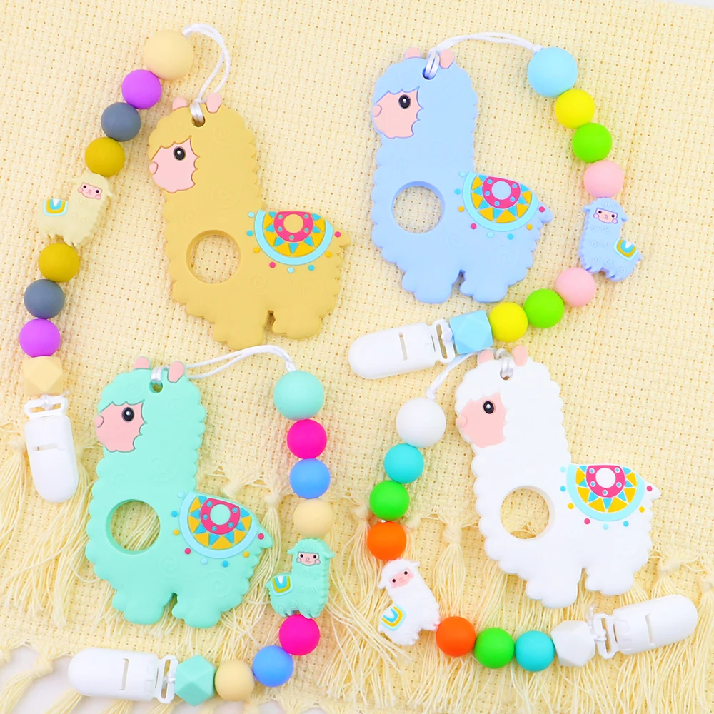 Alpaca Teether Teething For Baby Infant Chewable Chewing Toys Handmake DIY Silicone Match More Colorful BPA Free Silicone Beads
Alpaca Teether Teething For Baby Infant Chewable Chewing Toys Handmake DIY Silicone Match More Colorful BPA Free Silicone Beads