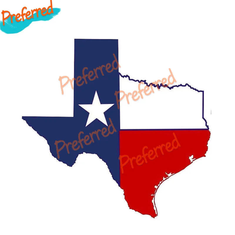

Popular Personality Texas Flag Map Decal Motocross Racing Laptop Helmet Trunk Wall Vinyl Car Sticker Die Cutting