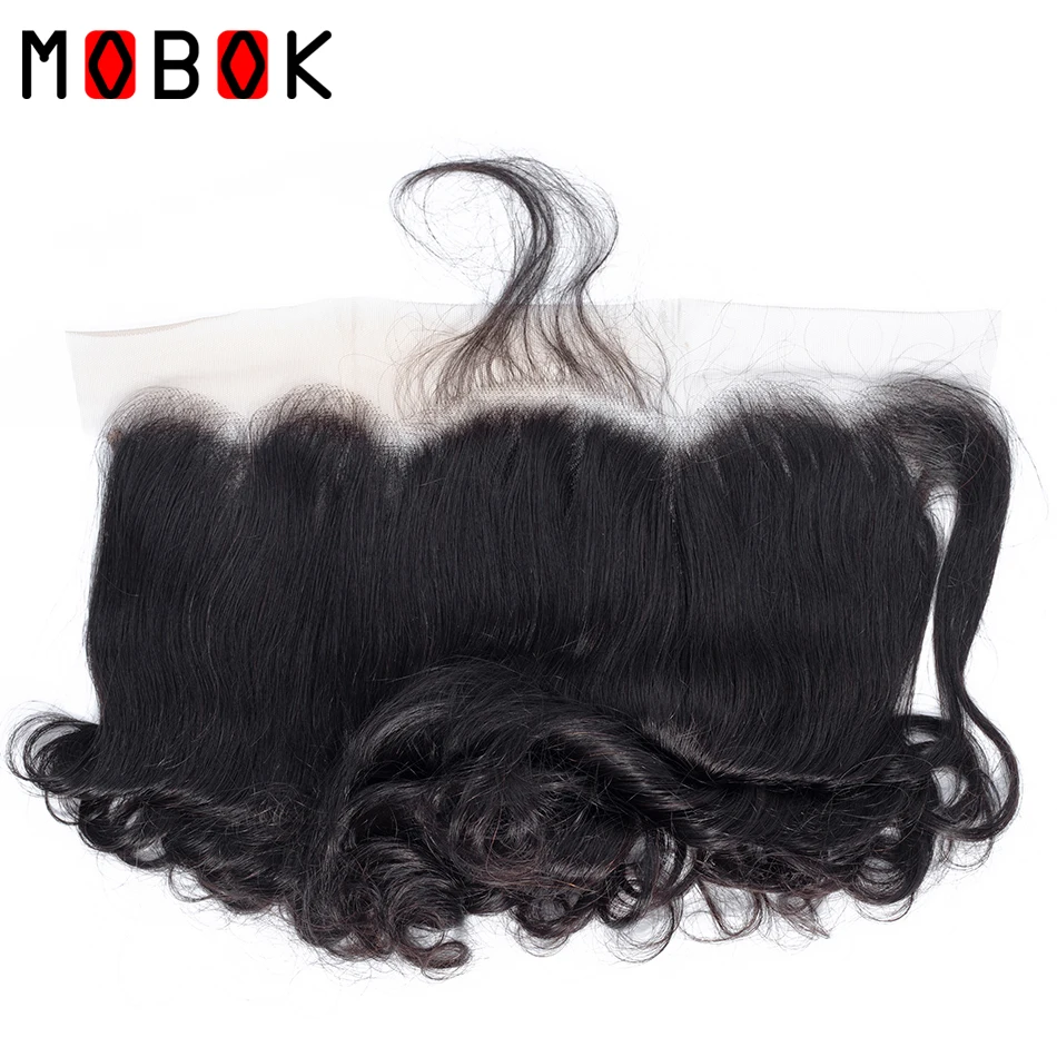 MOBOK Human Hair Mongolian Loose Wave 13*4 Lace Frontal Closure Three/Free/Middle Part Natural Color Remy Free Shipping
MOBOK Human Hair Mongolian Loose Wave 13*4 Lace Frontal Closure Three/Free/Middle Part Natural Color Remy Free Shipping