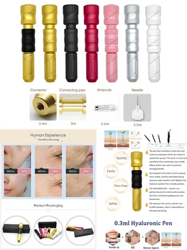 0.3ml Acid Lips Stabilizer Injector Needle-free Injection Hyaluron gun HA pen Adjustable Noninvasive Nebulizer hyaluronic Pen
0.3ml Acid Lips Stabilizer Injector Needle-free Injection Hyaluron gun HA pen Adjustable Noninvasive Nebulizer hyaluronic Pen
