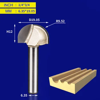 Round Cove Bit CNC Professional Grade End Mill 3D Router Bits For Woodworking Milling Cutter High Quality
Round Cove Bit CNC Professional Grade End Mill 3D Router Bits For Woodworking Milling Cutter High Quality