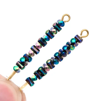 Crystal Glass Seed Spacer Beads 4x2mm, Metallic Green Loose Beads DIY Jewelry Making Accessories (TS101-7)/ 150 beads
Crystal Glass Seed Spacer Beads 4x2mm, Metallic Green Loose Beads DIY Jewelry Making Accessories (TS101-7)/ 150 beads