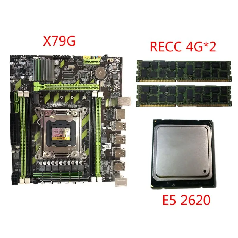 X79G Motherboard LGA 2011 DDR3 Mainboard with M.2 Interface E5 2620 CPU 2x4G Memory Card for In-tel Xeon E5 Core I7 CPUs
X79G Motherboard LGA 2011 DDR3 Mainboard with M.2 Interface E5 2620 CPU 2x4G Memory Card for In-tel Xeon E5 Core I7 CPUs