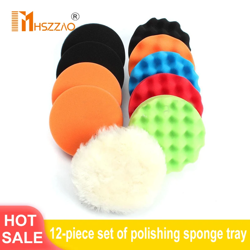 12 Pcs 3" Buffing Pad Car Sponge Polishing Pad Kit Abrasive Polisher Drill Adapter Waxing Tools Accessory For Car Polisher
12 Pcs 3" Buffing Pad Car Sponge Polishing Pad Kit Abrasive Polisher Drill Adapter Waxing Tools Accessory For Car Polisher