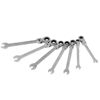7pcs Chrome Vanadium Steel High Torque Double Offset Ring Spanners Set Ratchet Combinations Wrenches Sets Hardwares Kits
7pcs Chrome Vanadium Steel High Torque Double Offset Ring Spanners Set Ratchet Combinations Wrenches Sets Hardwares Kits