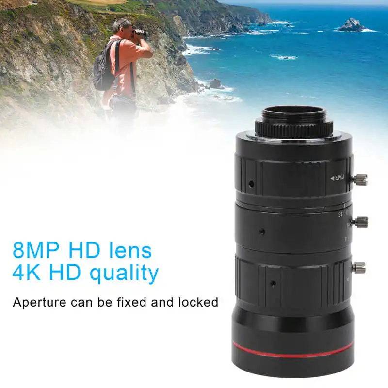 4K 8MP HD промышленный Объектив C Mount 10-40 мм ручной зум Автоматическая апертура для