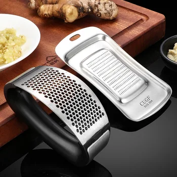 New 304 Stainless Steel Garlic Press Ring Multi-functional Manual Meshed Garlic Device Creative Garlic Peeler Kitchen Grinding G
New 304 Stainless Steel Garlic Press Ring Multi-functional Manual Meshed Garlic Device Creative Garlic Peeler Kitchen Grinding G